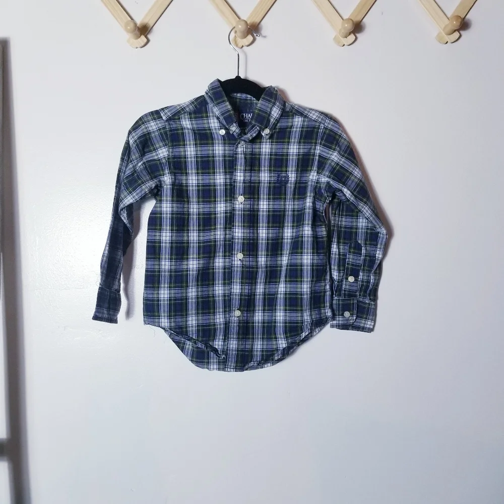 CHAPS TODDLER BOYS BUTTON DOWN SHIRT SIZE 3/3T